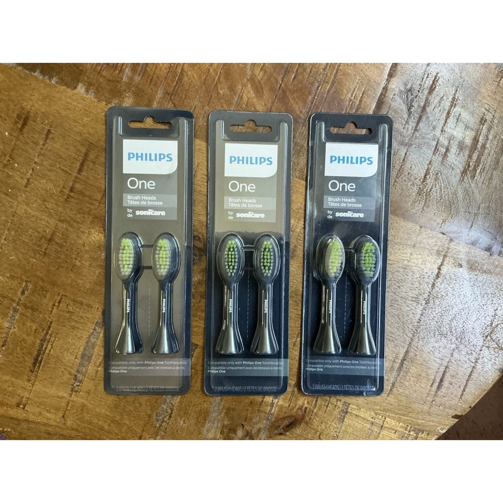 3 Packs Philips ONE Brush Heads‎ by Sonicare #BH1022 GENUINE
